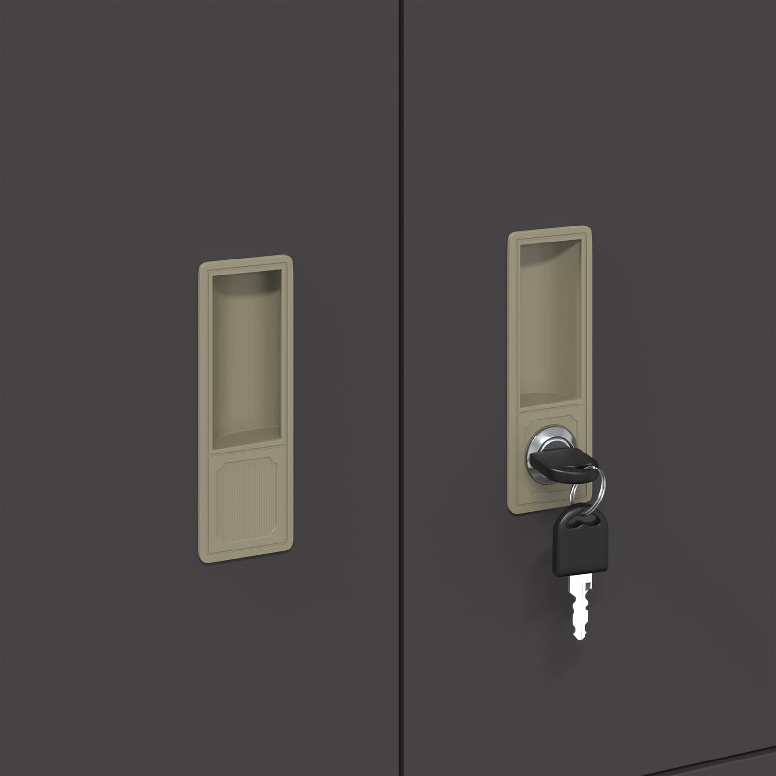 Armoire de rangement Noir 80 x 40 x 40 cm Acier Laminé à Froid - XIOS