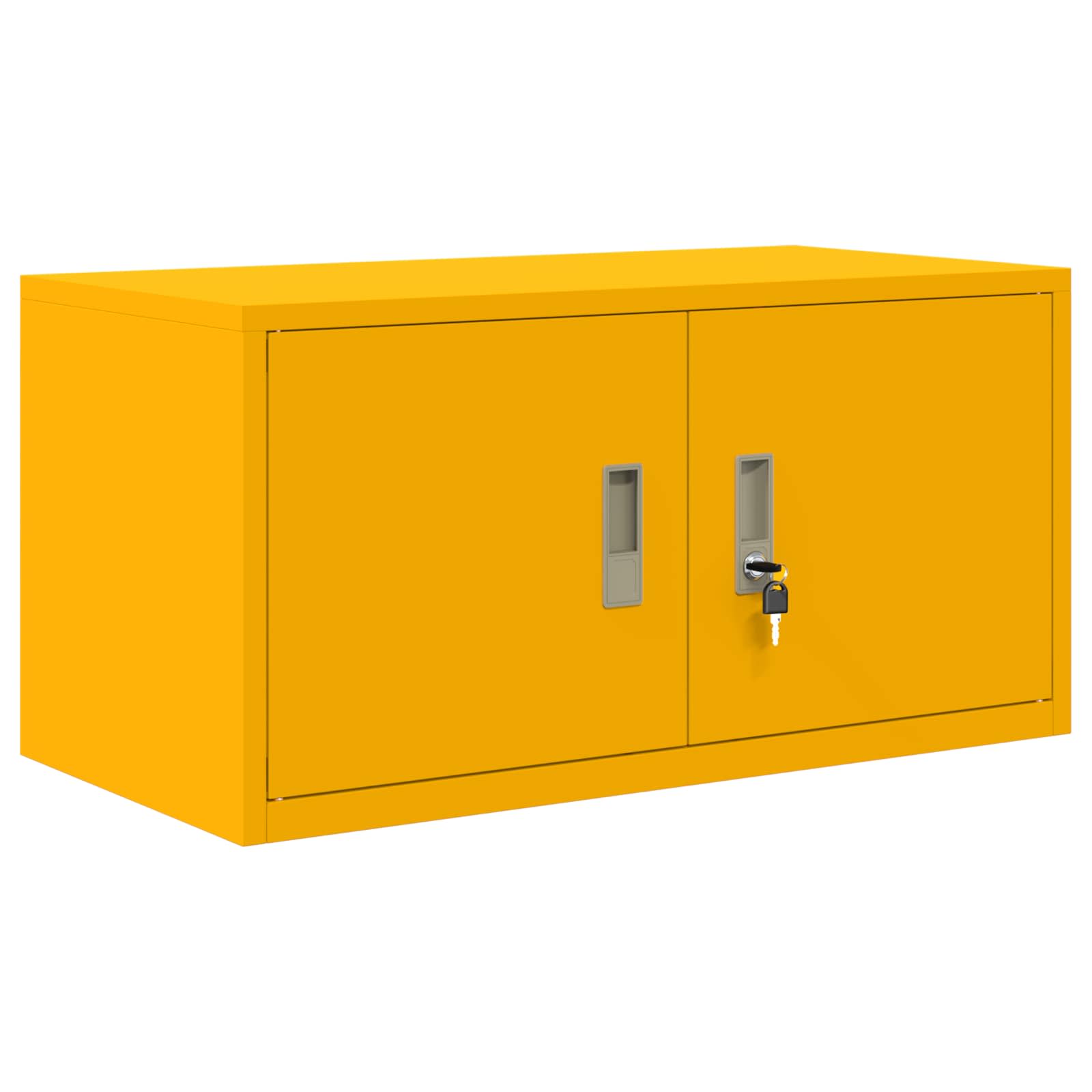 Armoire de rangement Jaune moutarde 80 x 40 x 40 cm - XIOS