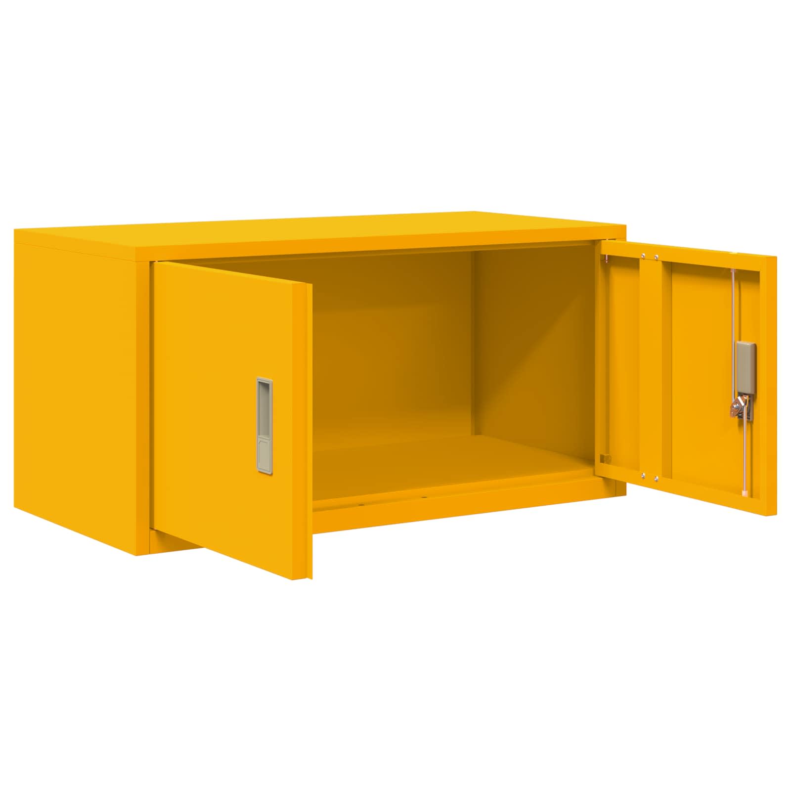 Armoire de rangement Jaune moutarde 80 x 40 x 40 cm - XIOS