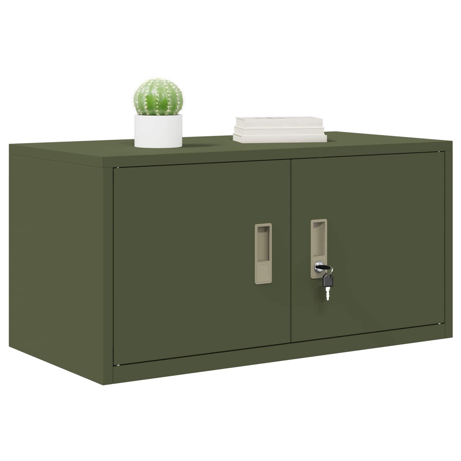 Armoire de rangement avec stockage Vert olive 80 x 40 x 40 cm - XIOS