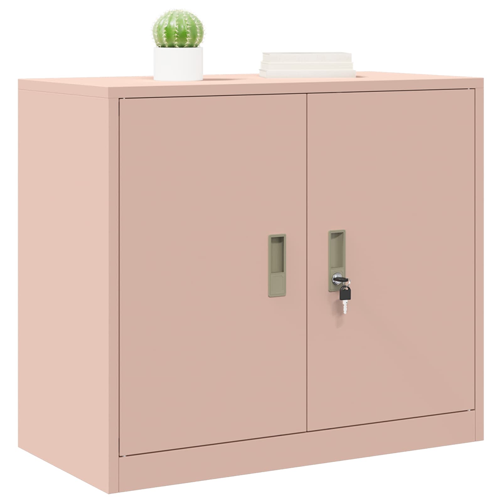 Armoire de rangement Rose 80 x 40 x 70 cm Acier Laminé à Froid - XIOS