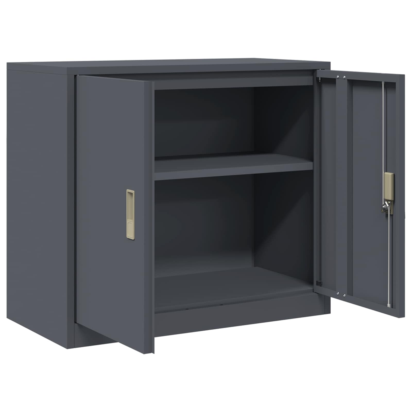 Armoire de rangement avec stockage Anthracite 80 x 40 x 70 cm - XIOS