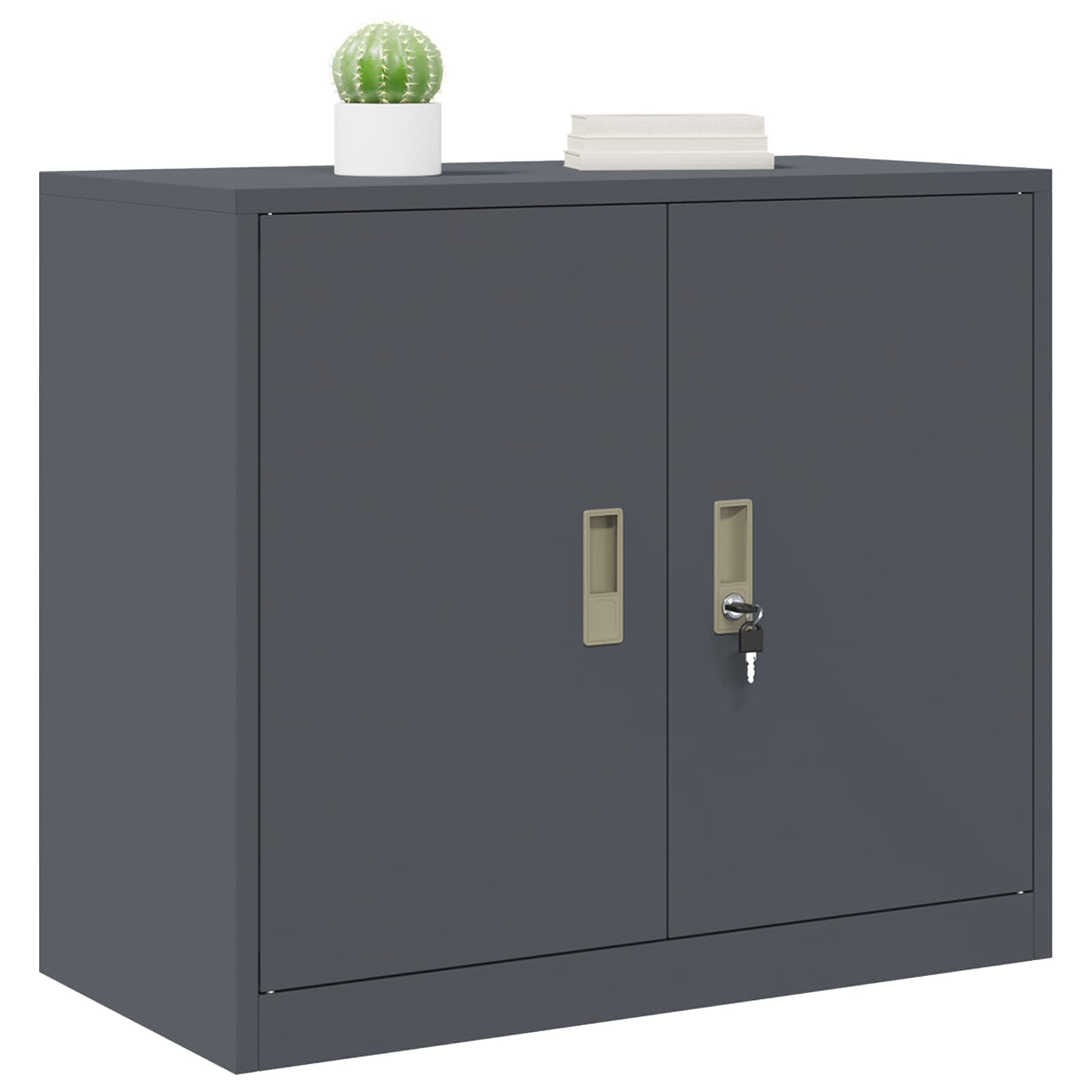 Armoire de rangement avec stockage Anthracite 80 x 40 x 70 cm - XIOS