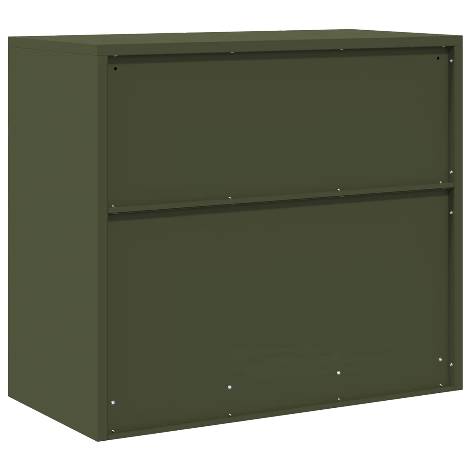 Armoire de rangement avec stockage Vert olive 80 x 40 x 70 cm - XIOS