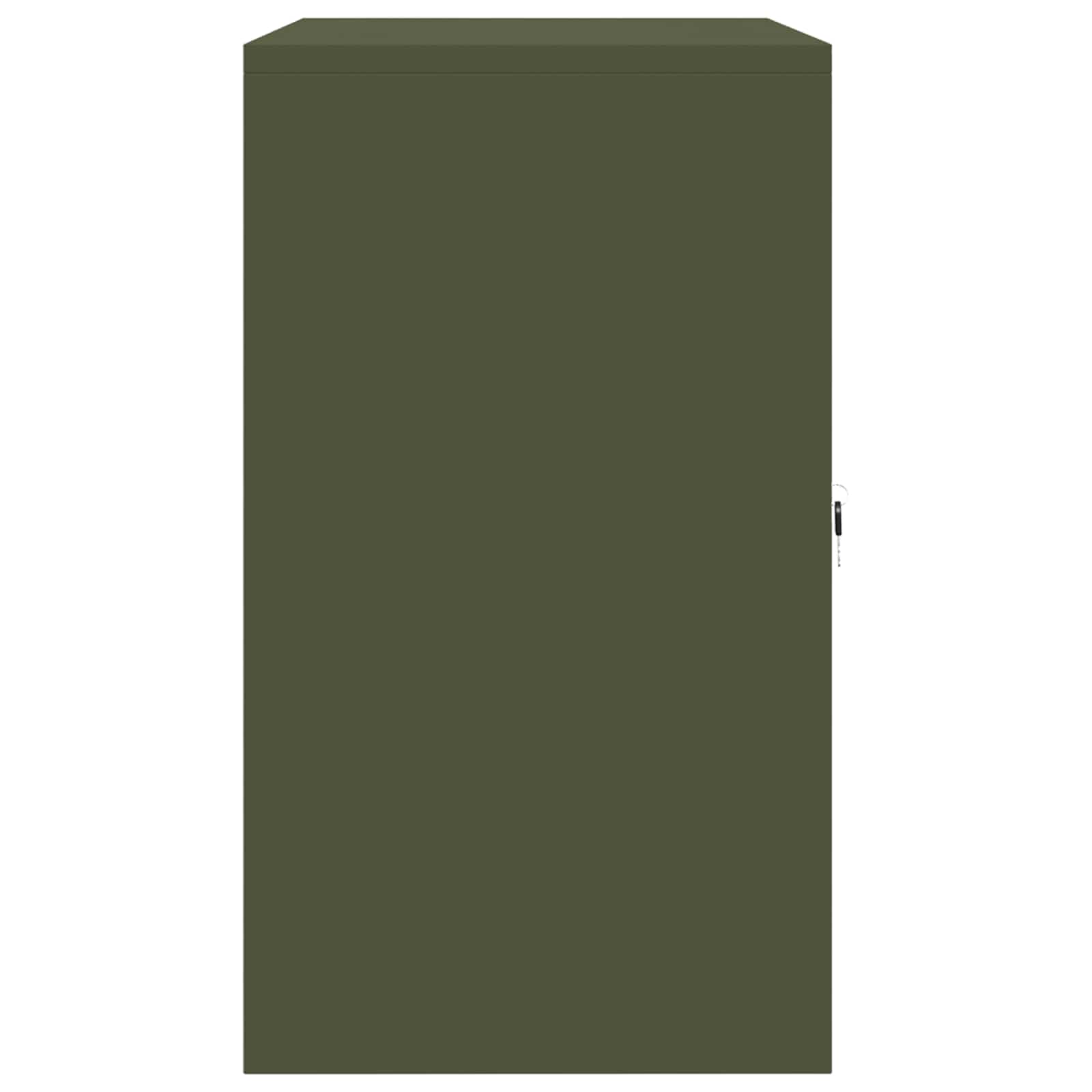 Armoire de rangement avec stockage Vert olive 80 x 40 x 70 cm - XIOS