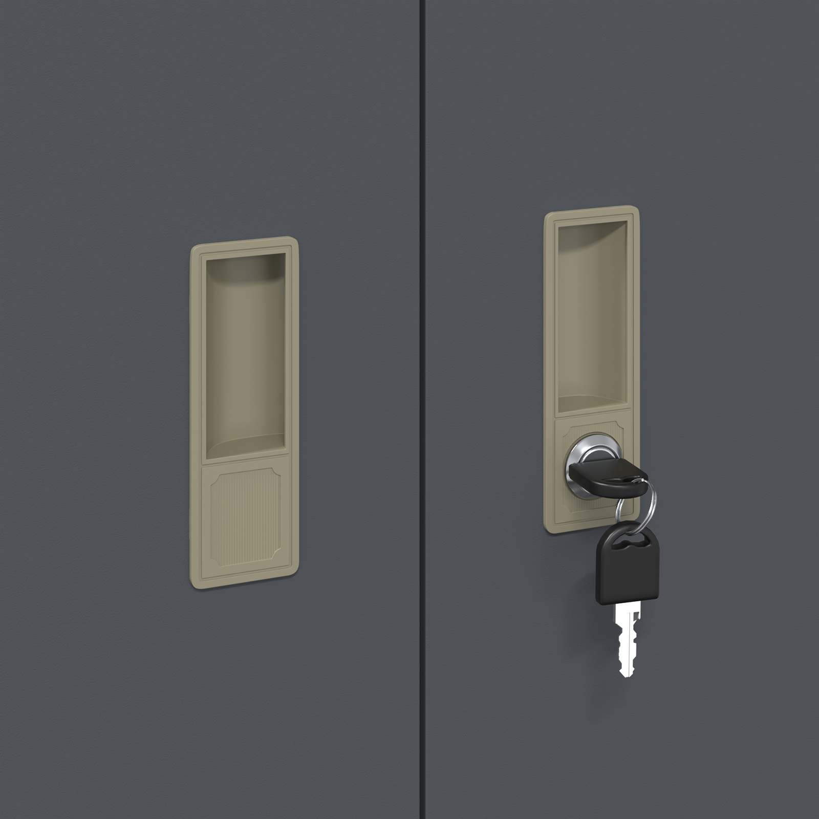 Armoire de rangement avec stockage Anthracite 80 x 40 x 90 cm - XIOS