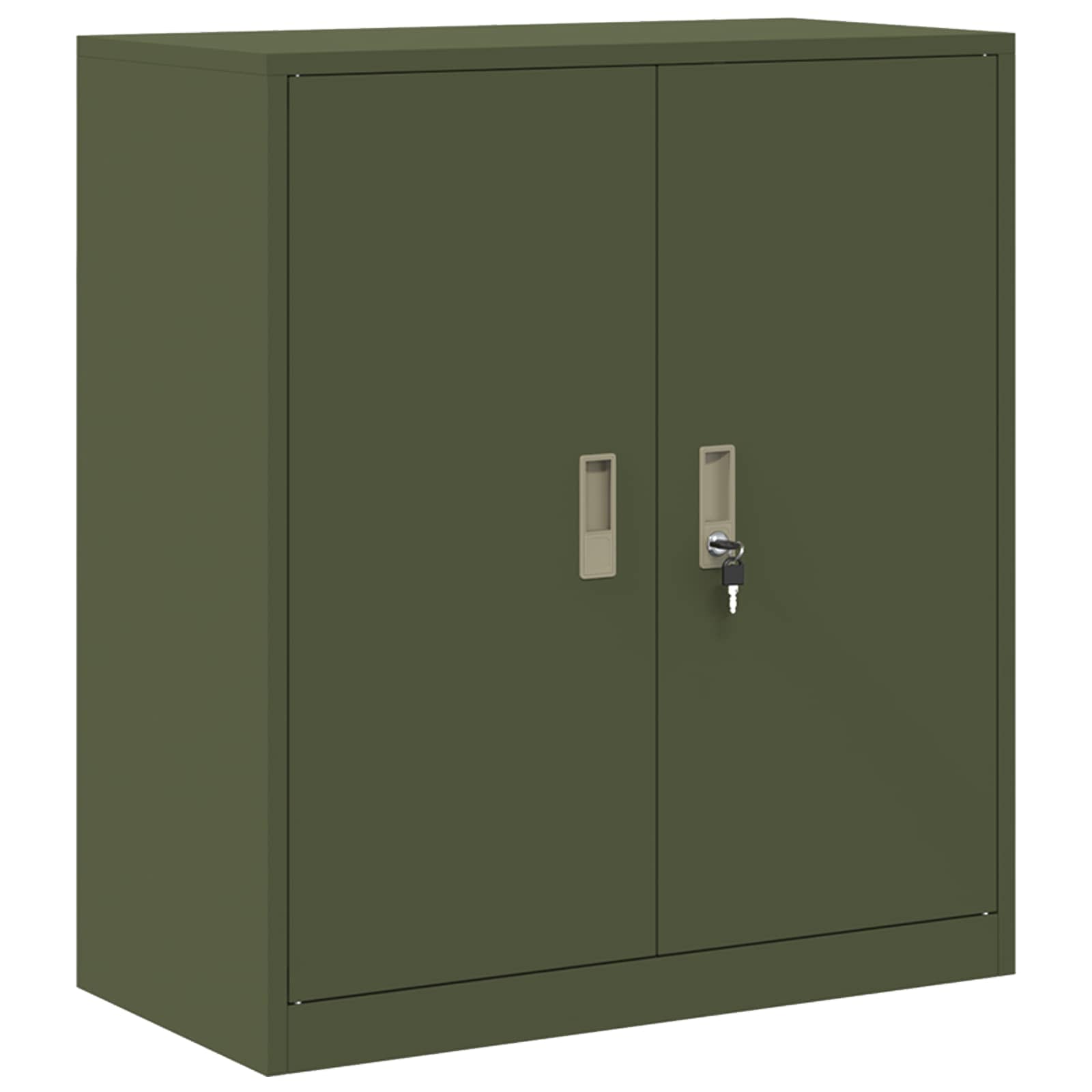 Armoire de rangement avec stockage Vert olive 80 x 40 x 90 cm - XIOS