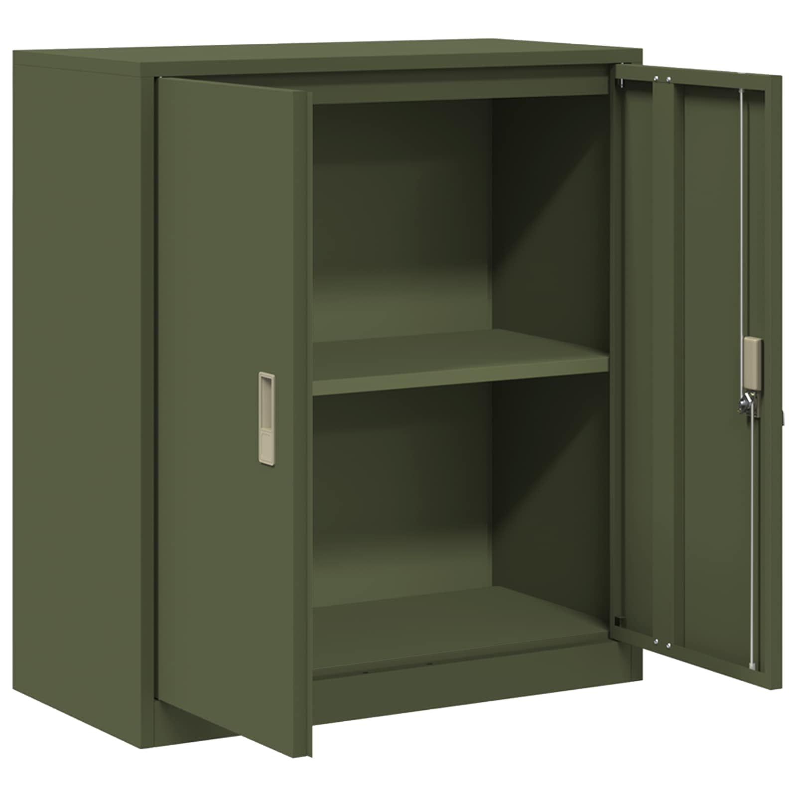 Armoire de rangement avec stockage Vert olive 80 x 40 x 90 cm - XIOS