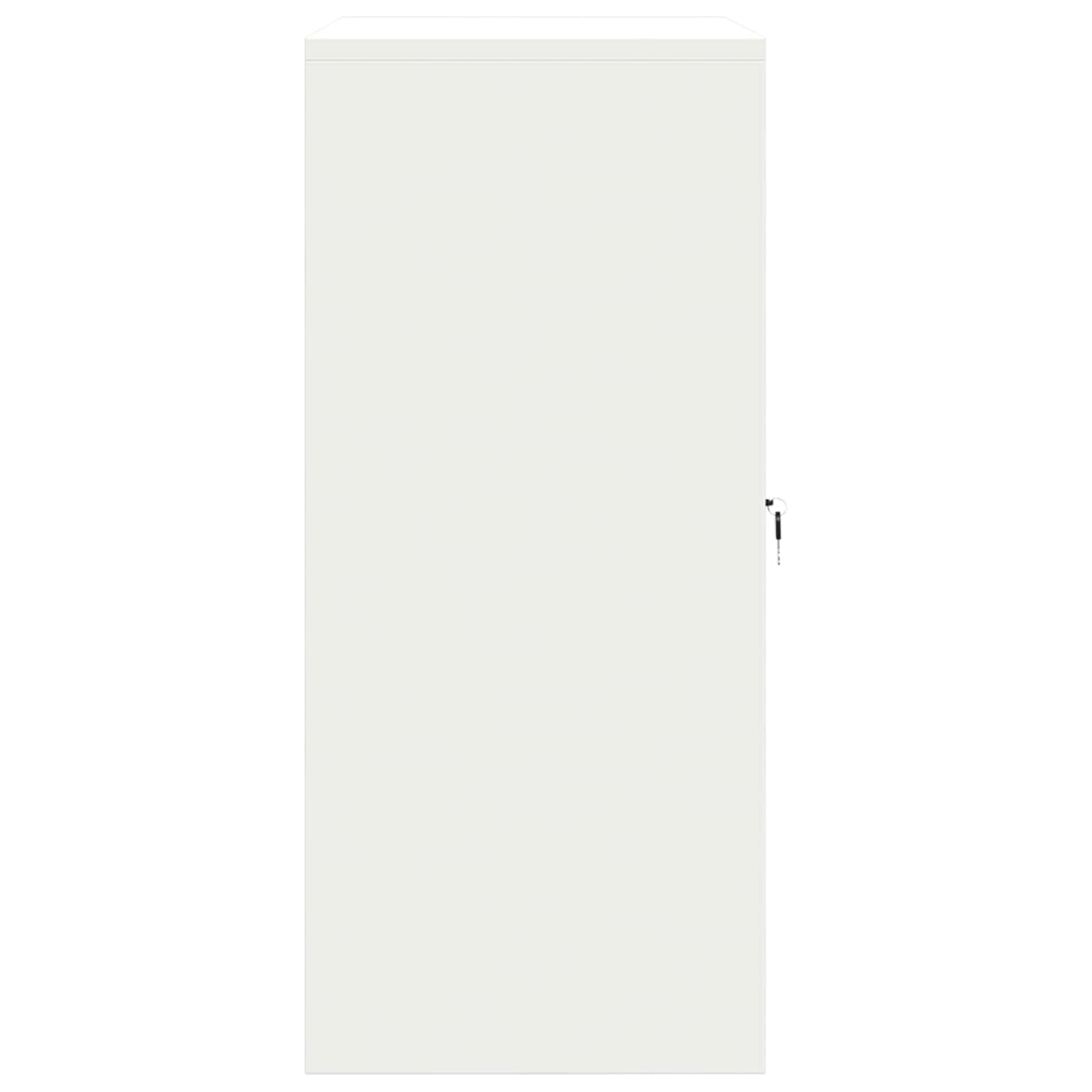 Armoire de rangement Blanc 80 x 40 x 90 cm Acier Laminé à Froid - XIOS