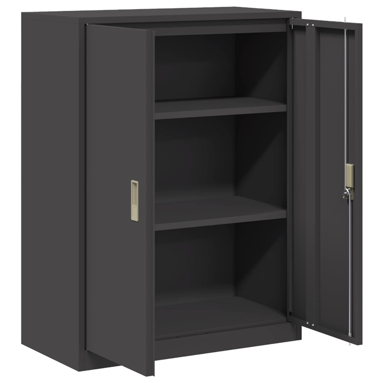Armoire de rangement Noir 80 x 40 x 105 cm Acier