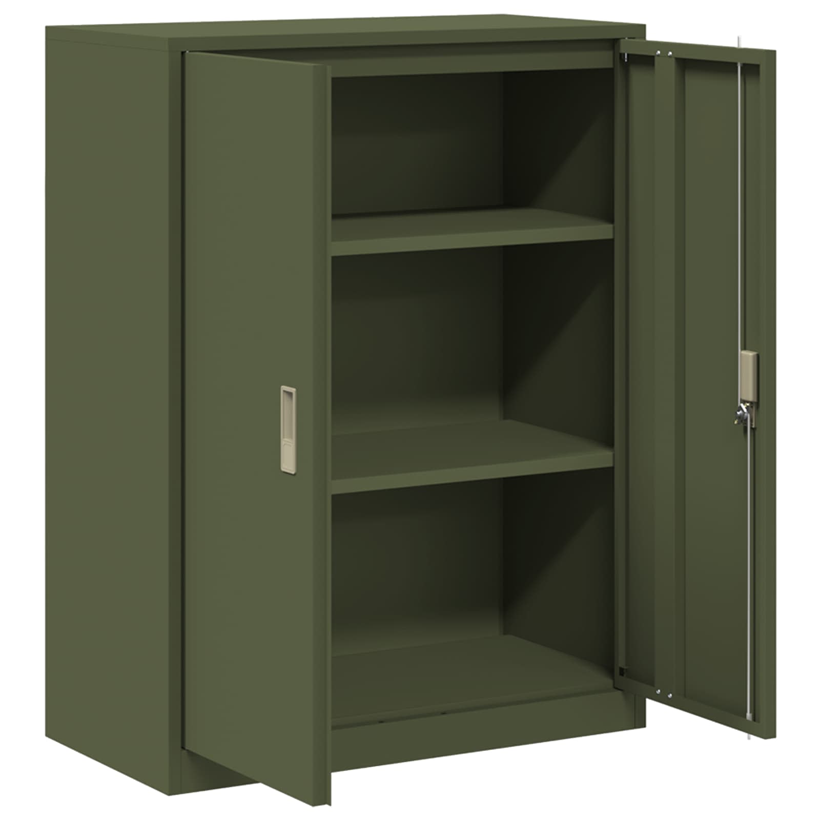 Armoire de rangement avec stockage Vert olive 80 x 40 x 105 cm - XIOS