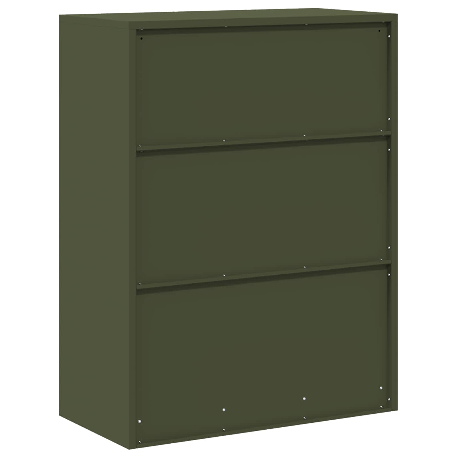Armoire de rangement avec stockage Vert olive 80 x 40 x 105 cm - XIOS
