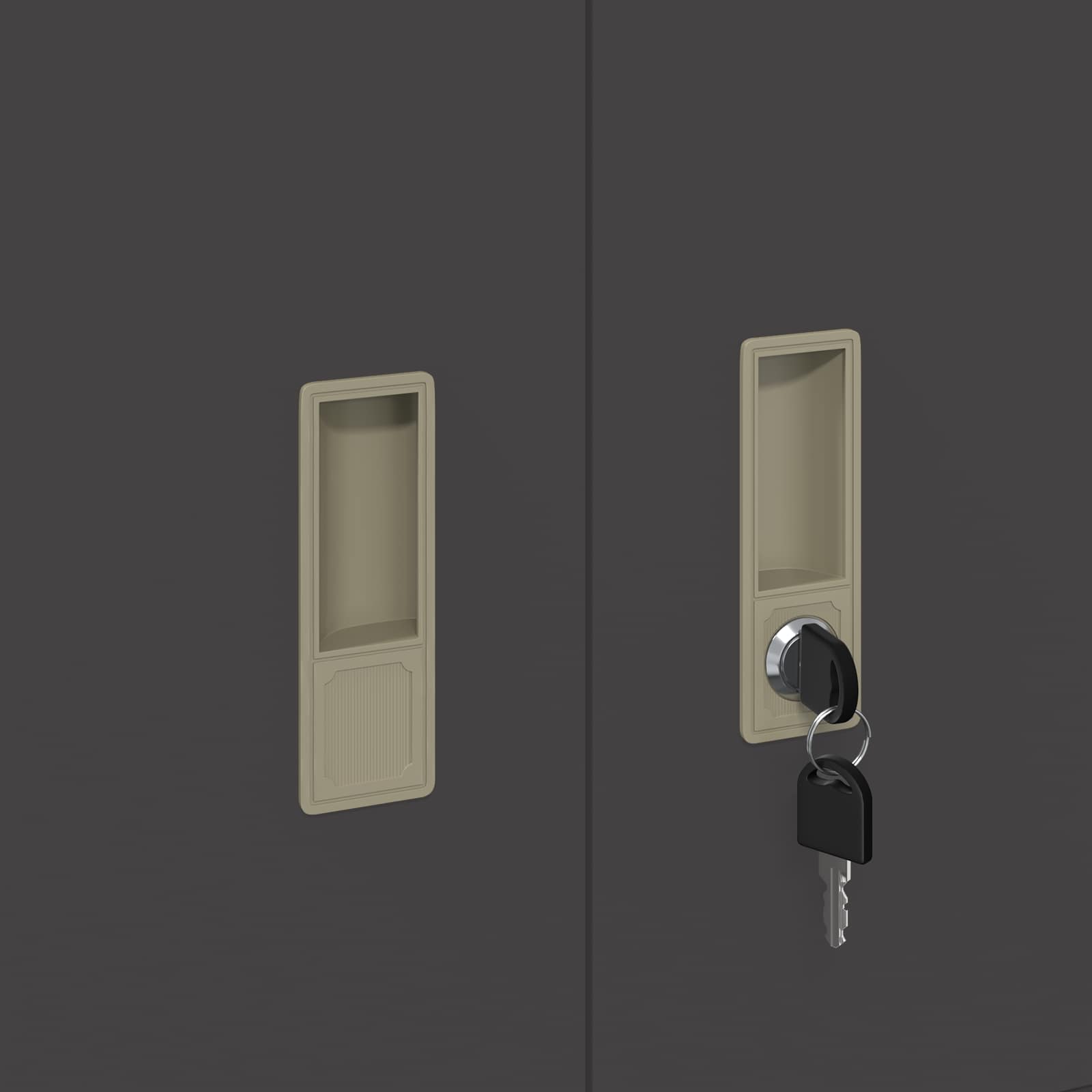 Armoire de rangement Noir 60 x 40 x 40 cm Acier Laminé à Froid - XIOS