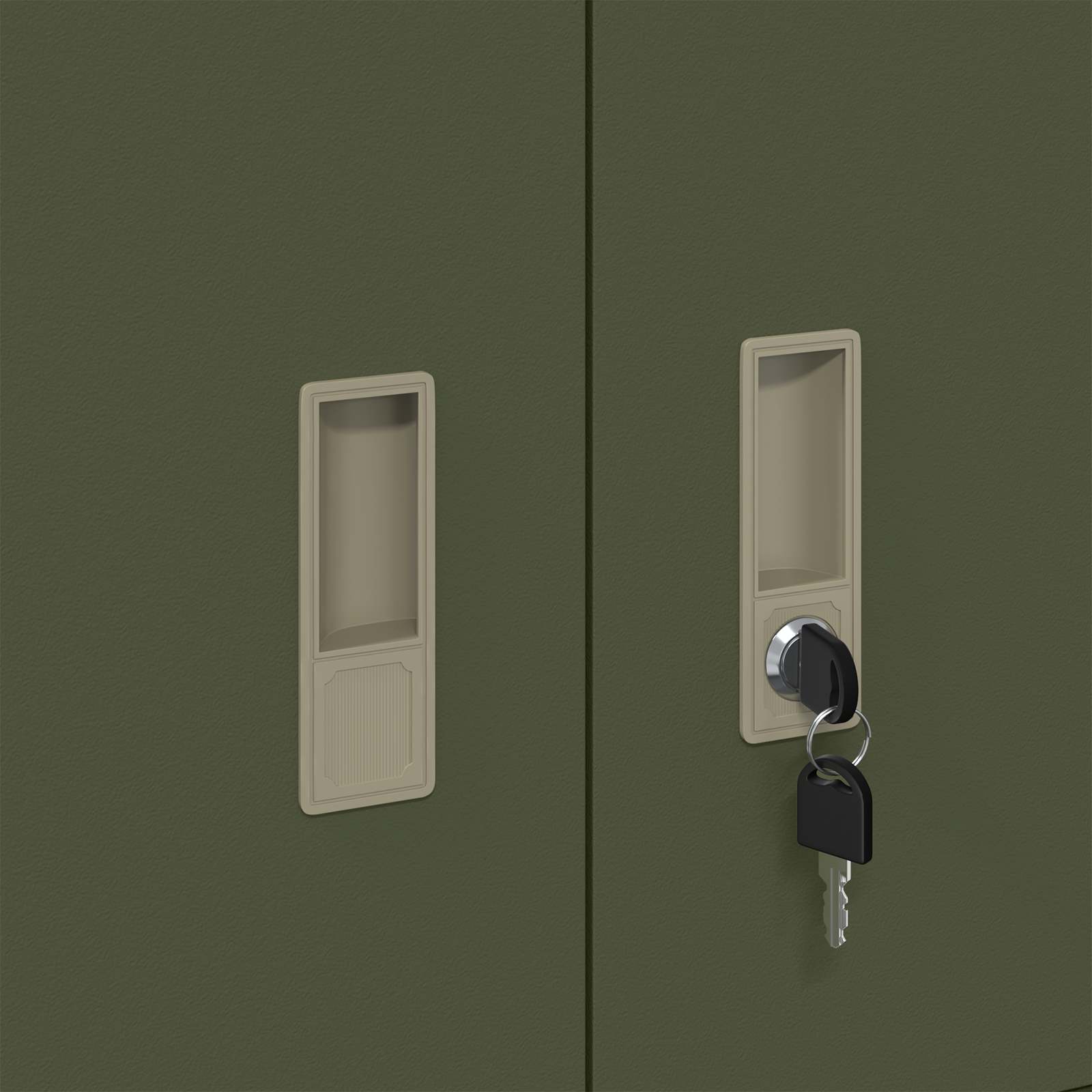 Armoire de rangement avec stockage Vert olive 60 x 40 x 40 cm - XIOS