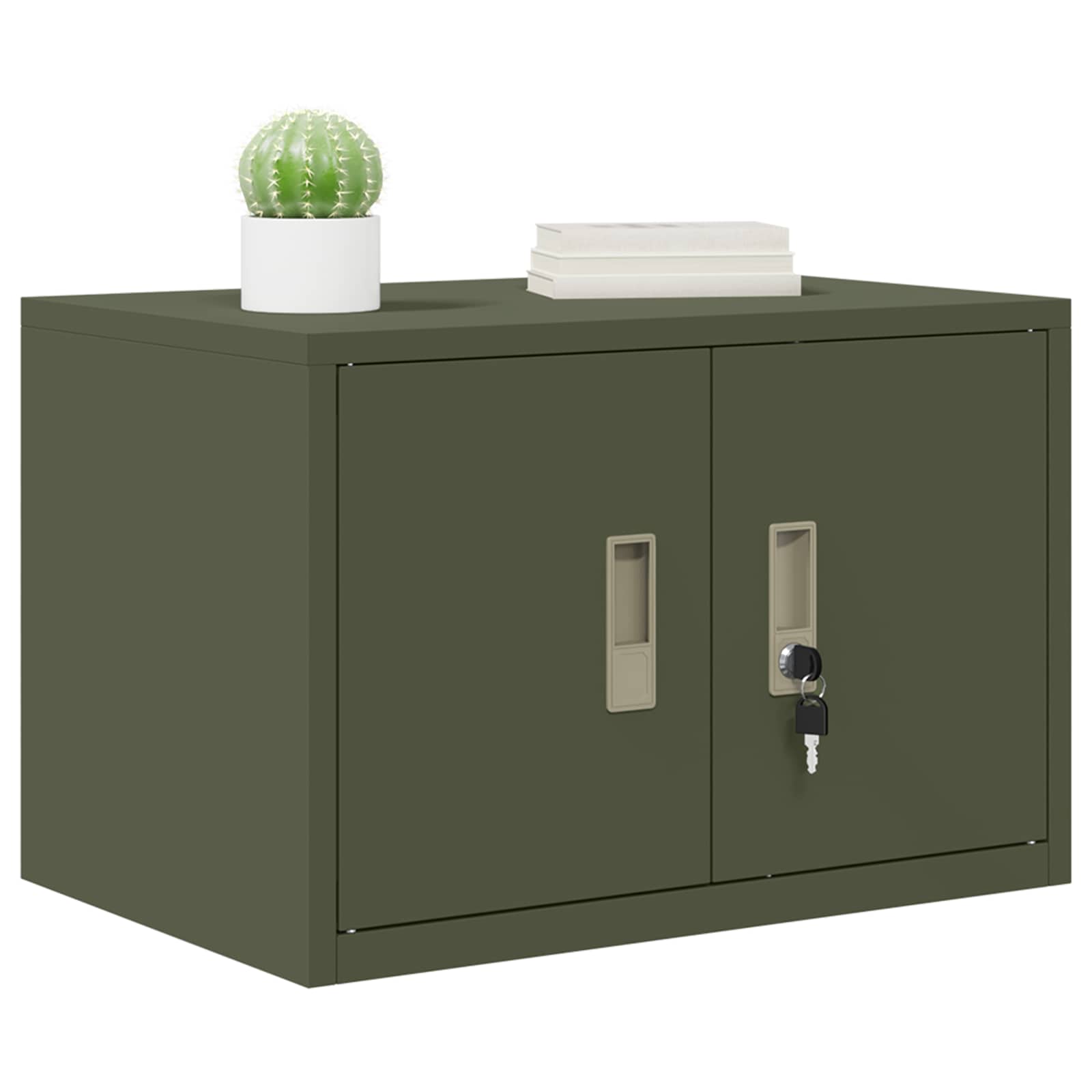 Armoire de rangement avec stockage Vert olive 60 x 40 x 40 cm - XIOS