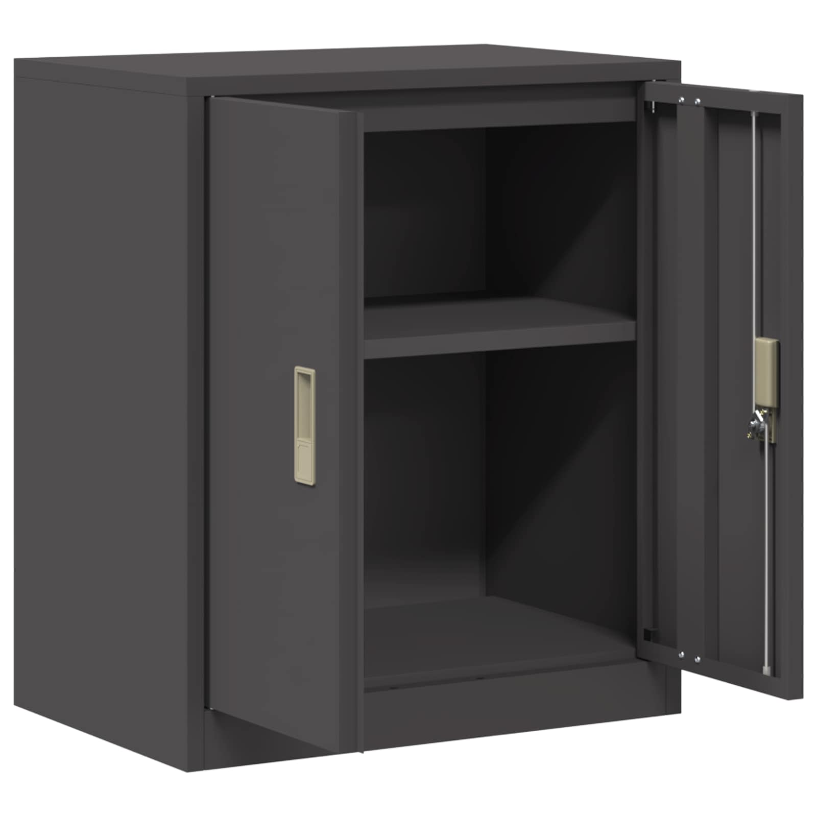 Armoire de rangement Noir 60 x 40 x 70 cm Acier Laminé à Froid - XIOS