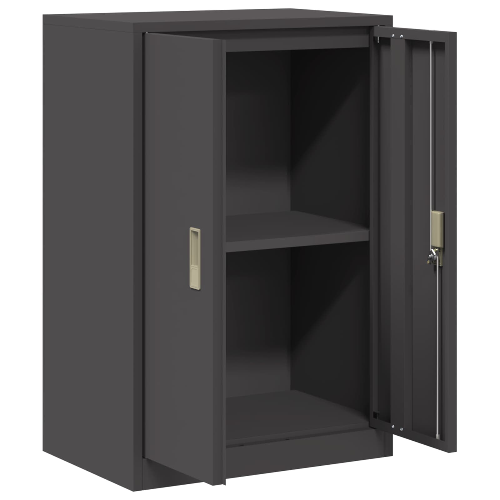 Armoire de rangement Noir 60 x 40 x 90 cm Acier