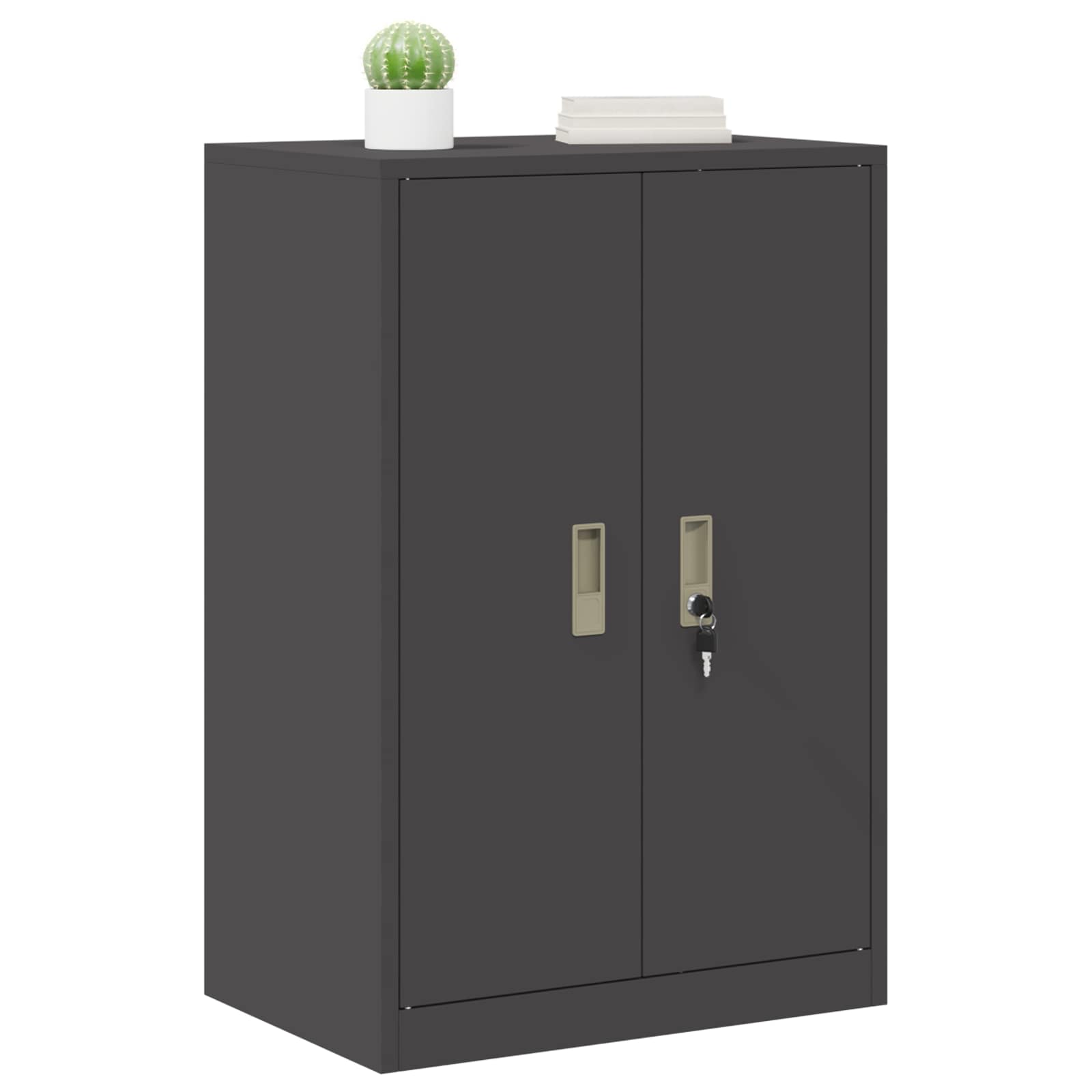 Armoire de rangement Noir 60 x 40 x 90 cm Acier