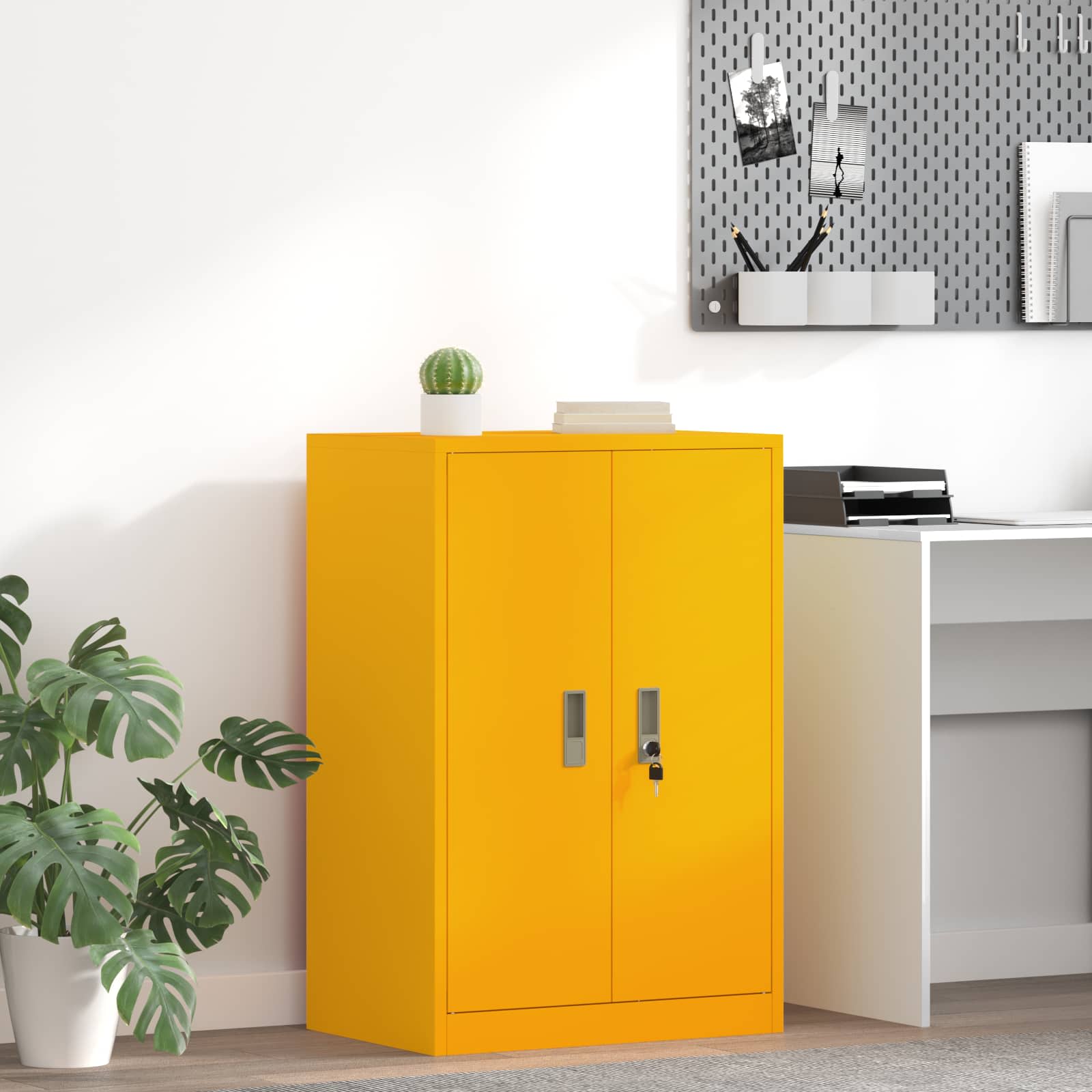 Armoire de rangement Jaune moutarde 60 x 40 x 90 cm