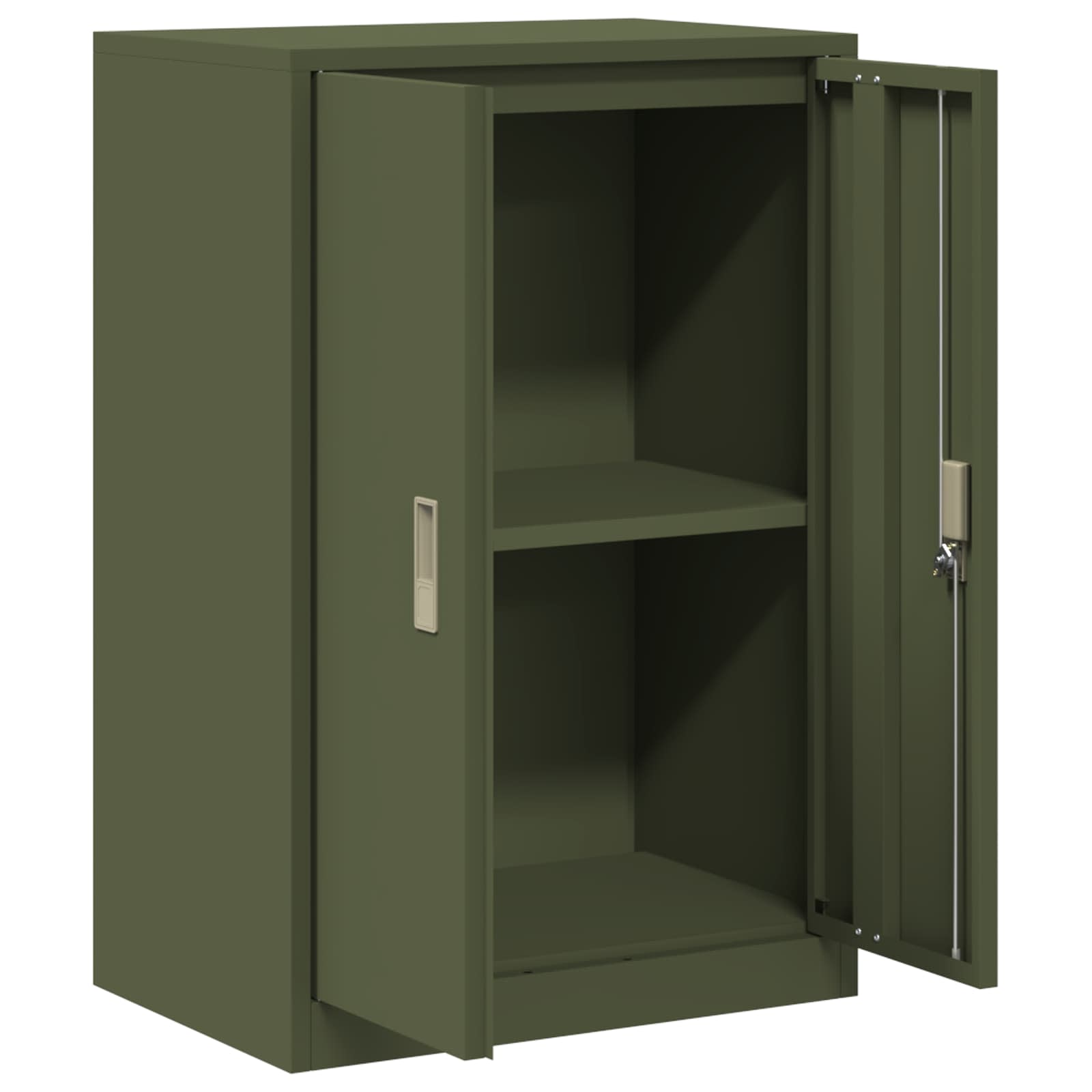 Armoire de rangement avec stockage Vert olive 60 x 40 x 90 cm - XIOS