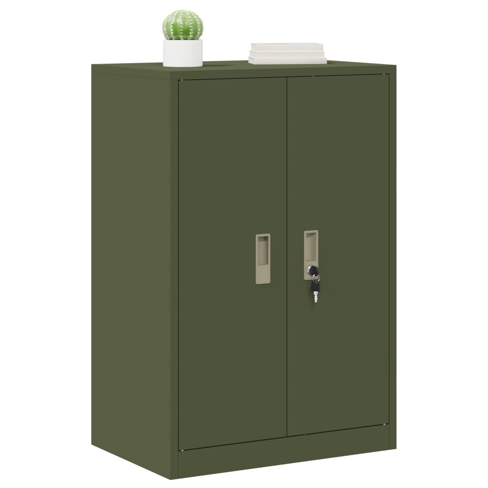 Armoire de rangement avec stockage Vert olive 60 x 40 x 90 cm - XIOS