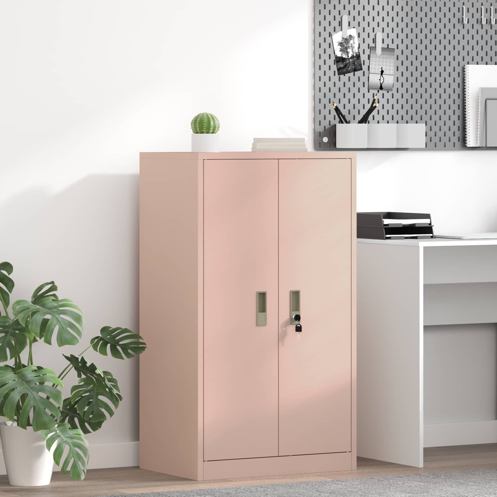 Armoire de rangement Rose 60 x 40 x 90 cm Acier - XIOS