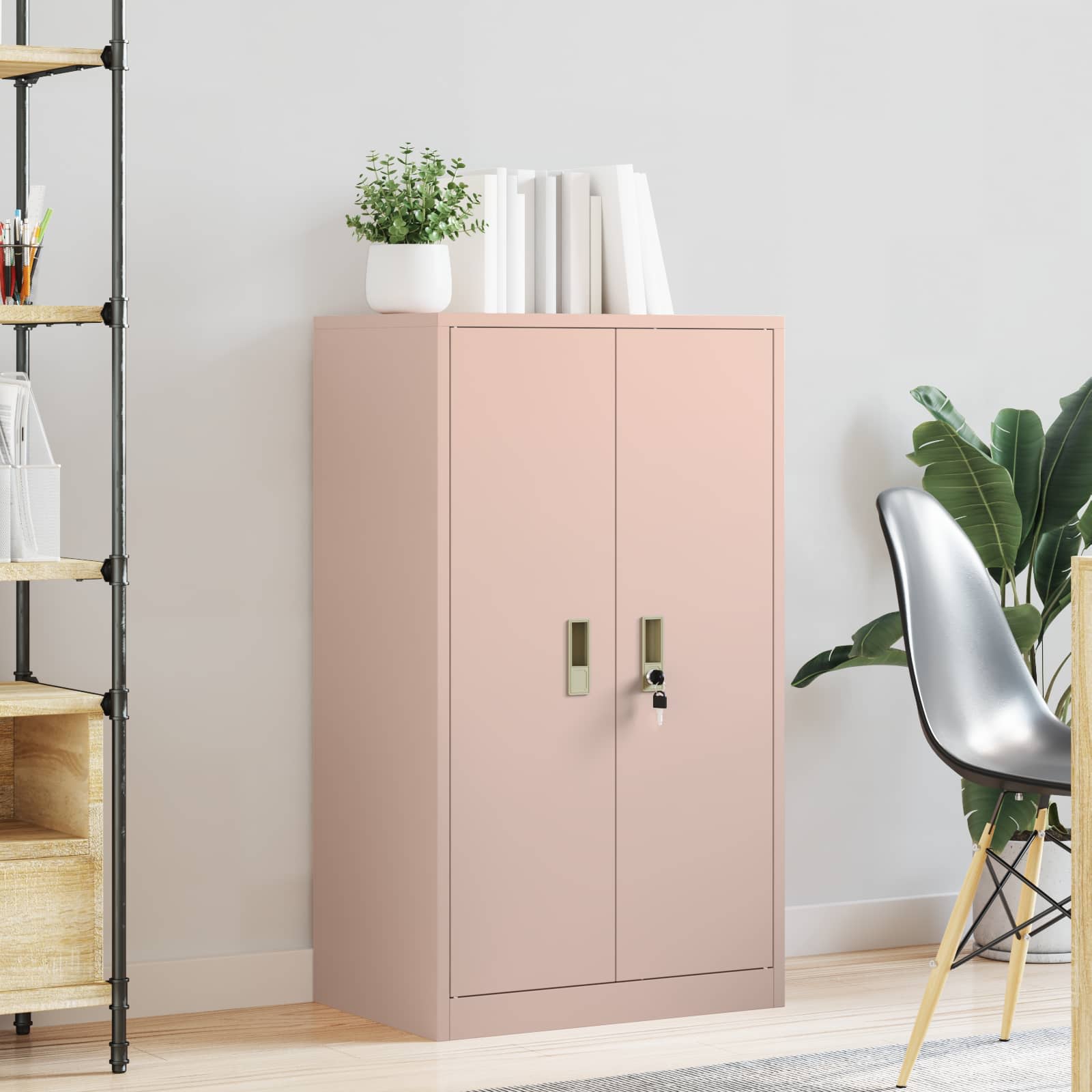 Armoire de rangement Rose 60 x 40 x 90 cm Acier Laminé à Froid - XIOS