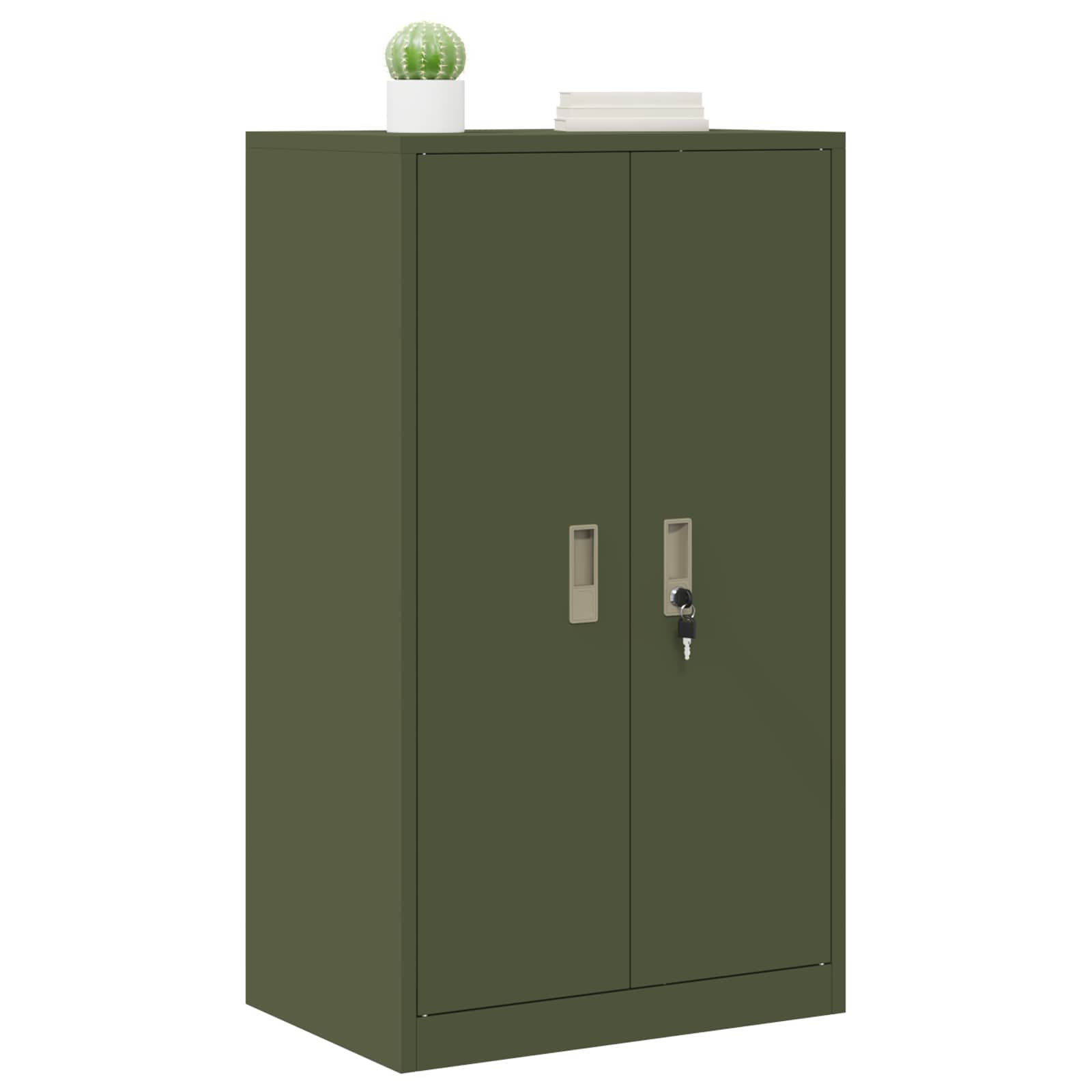 Armoire de rangement avec stockage Vert olive 60 x 40 x 105 cm - XIOS