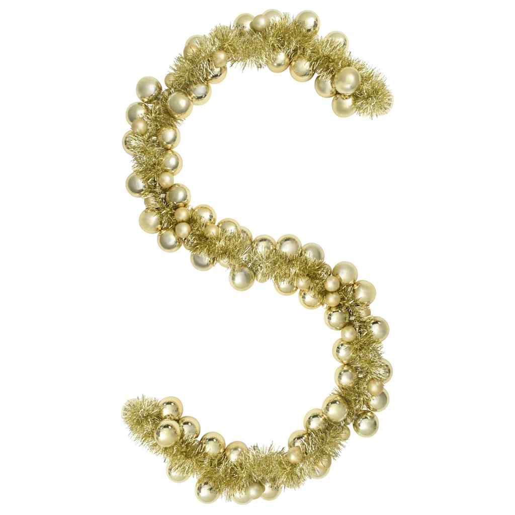 Guirlande de Boules de Noël Doré 186 cm Polystyrène - XIOS