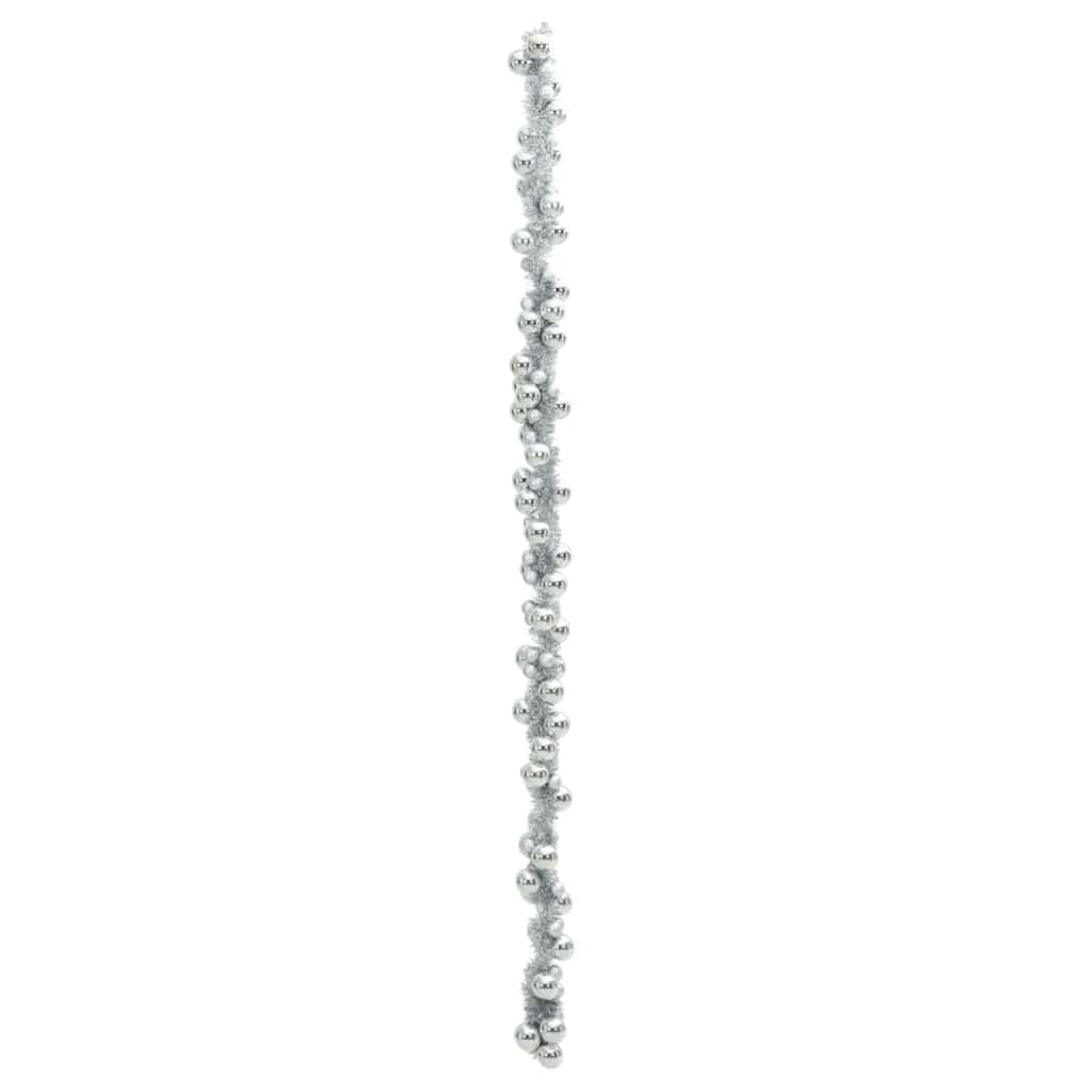 Guirlande de Boules de Noël Argent 186 cm Polystyrène - XIOS