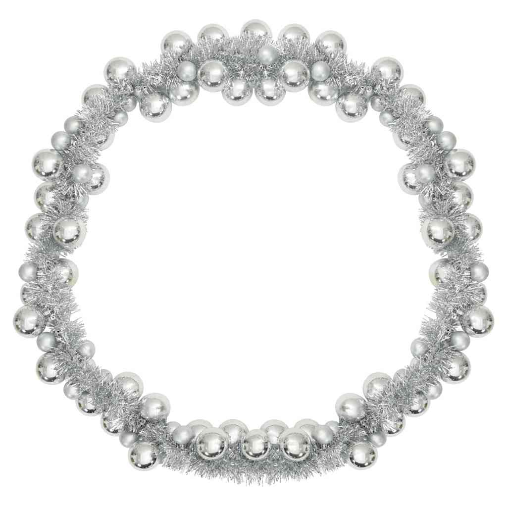 Guirlande de Boules de Noël Argent 186 cm Polystyrène - XIOS