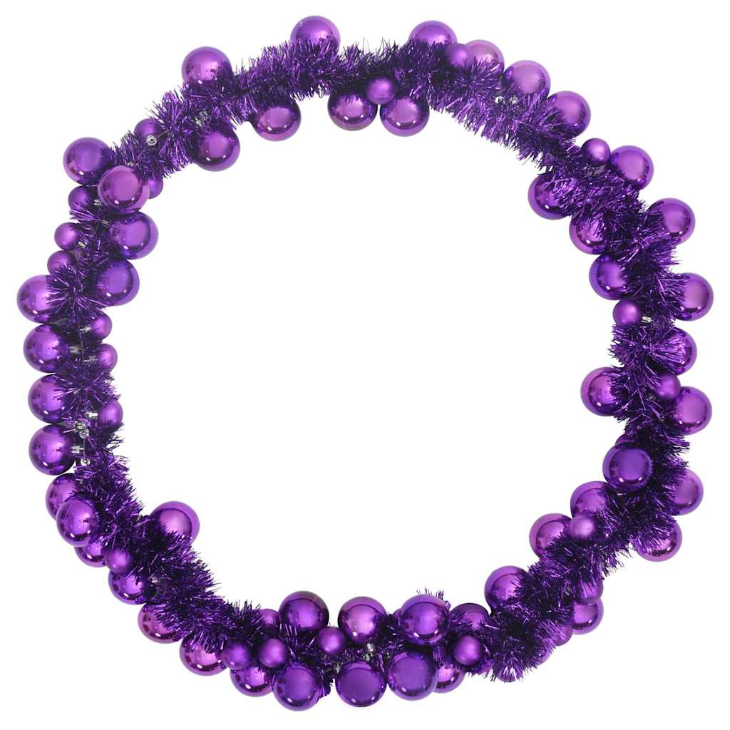 Guirlande de Boules de Noël Lilas 186 cm Polystyrène - XIOS