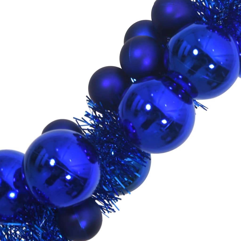Guirlande de Boules de Noël Bleu 186 cm Polystyrène - XIOS
