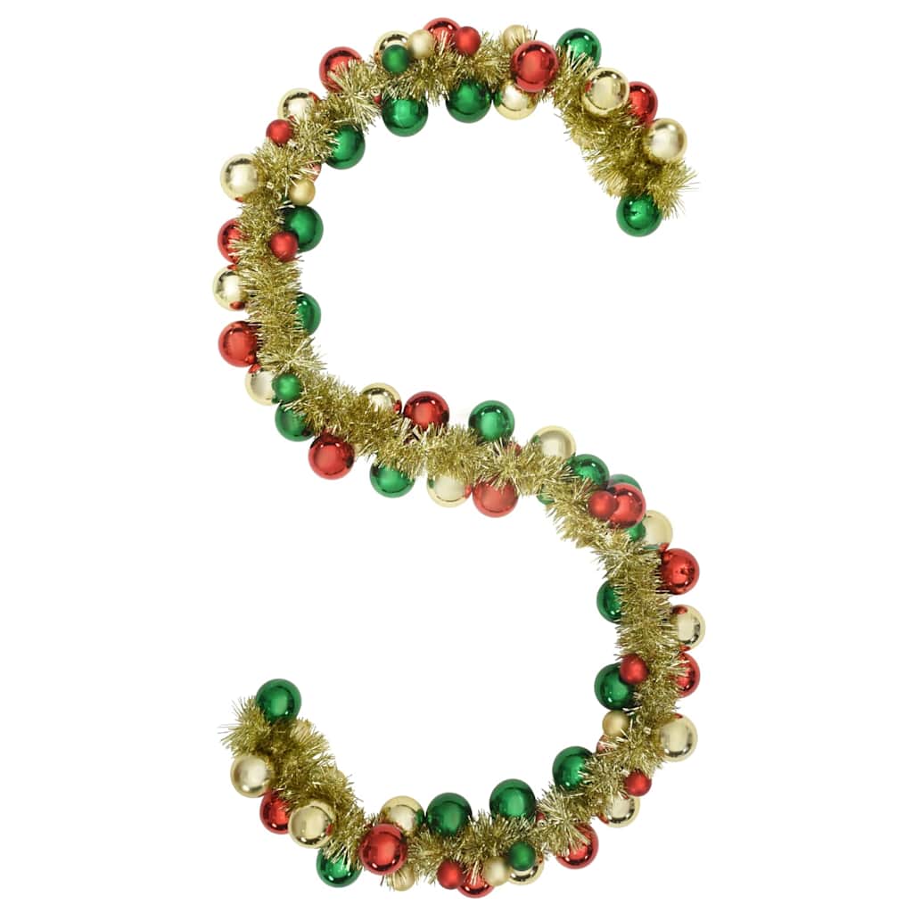 Guirlande de Boules de Noël Multicolore 186 cm Polystyrène - XIOS