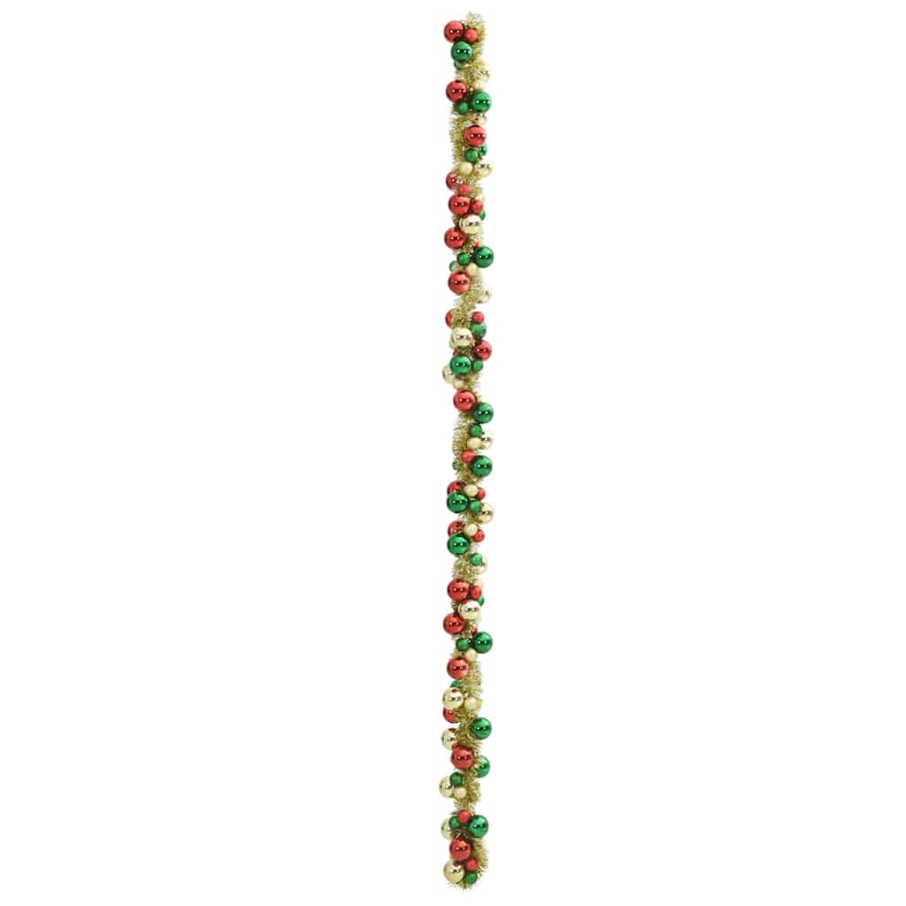 Guirlande de Boules de Noël Multicolore 186 cm Polystyrène - XIOS