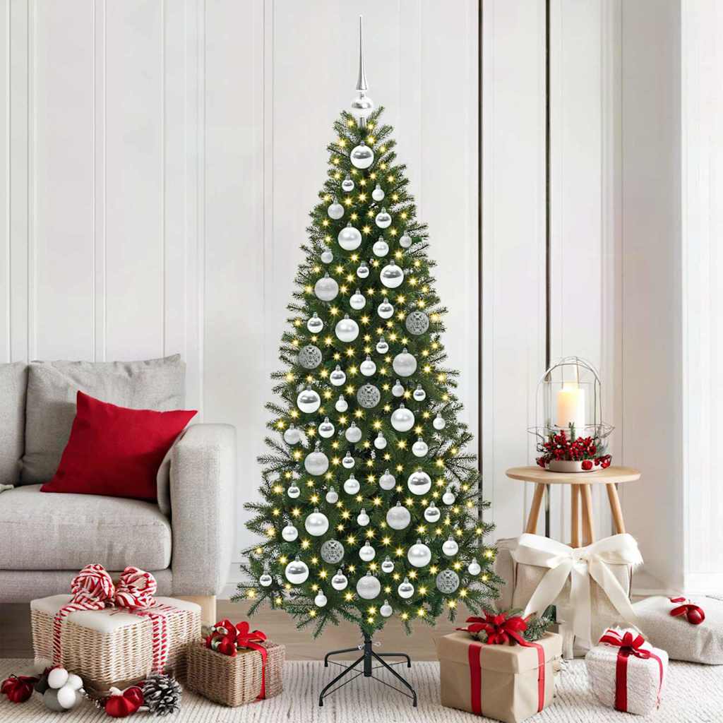 Ensemble de Boules de Noël 120 pcs Argent Plastique - XIOS