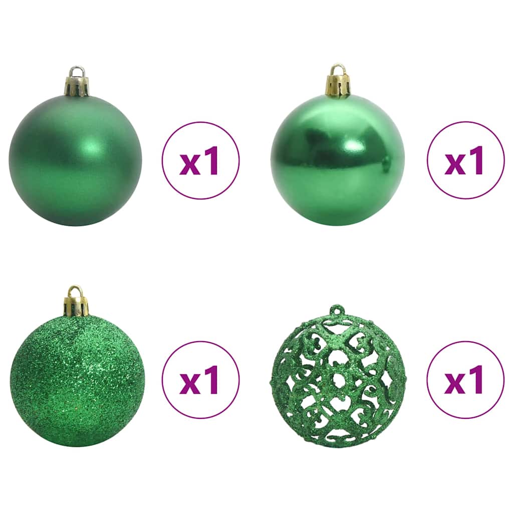 Ensemble de Boules de Noël 61 pcs Multicolore Plastique - XIOS