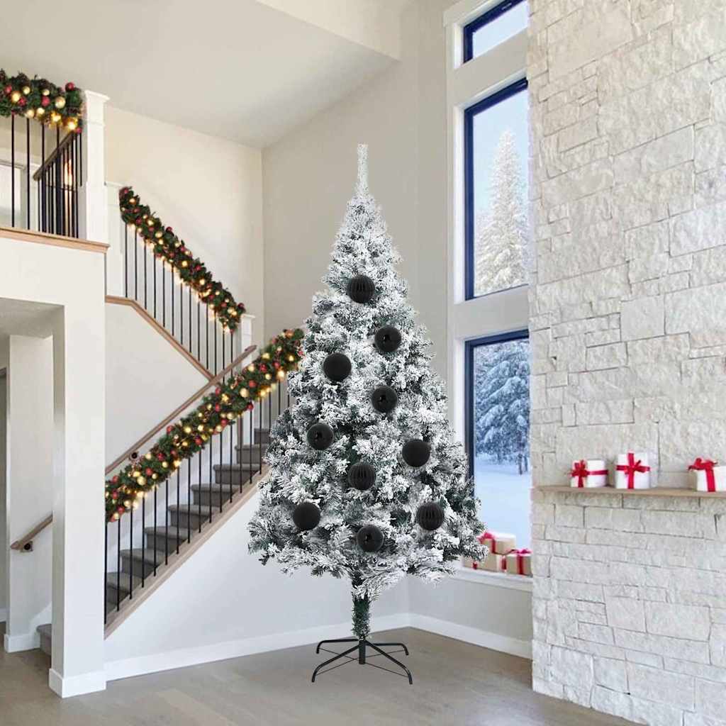 Ensemble de Boules de Noël 4 pcs Noir Plastique - XIOS