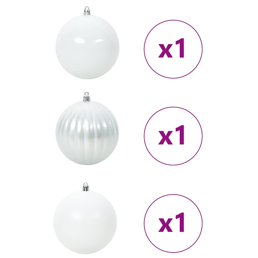 Ensemble de Boules de Noël 3 pcs Blanc - XIOS