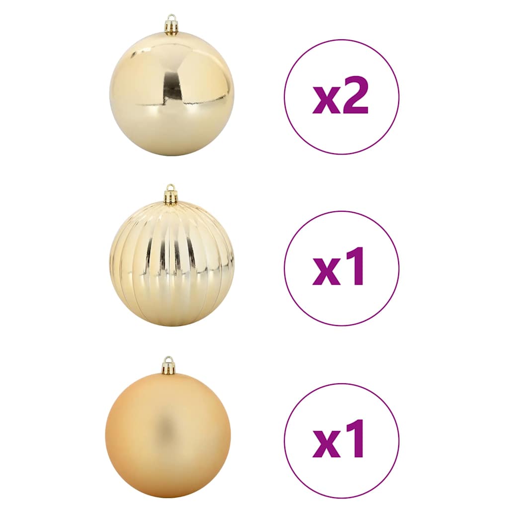 Ensemble de Boules de Noël 4 pcs Doré - XIOS
