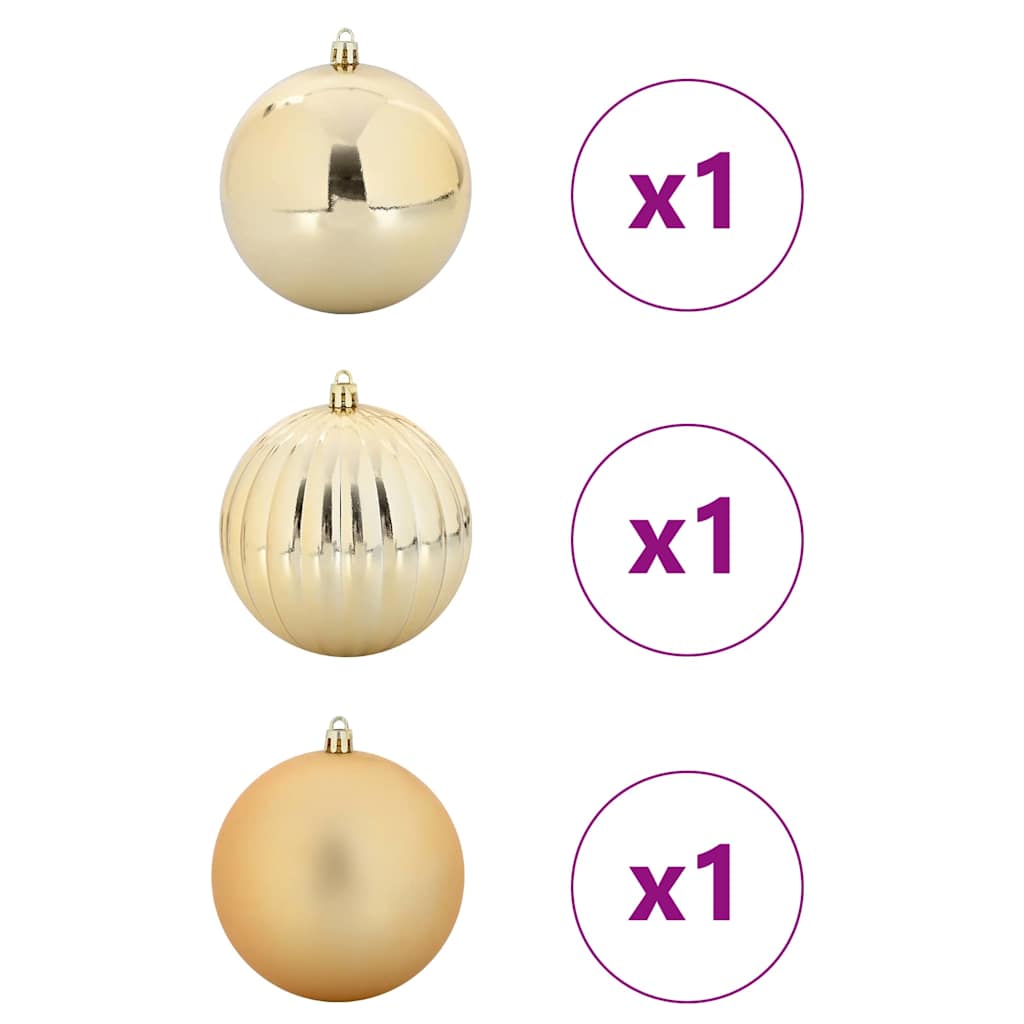 Ensemble de Boules de Noël 3 pcs Doré - XIOS