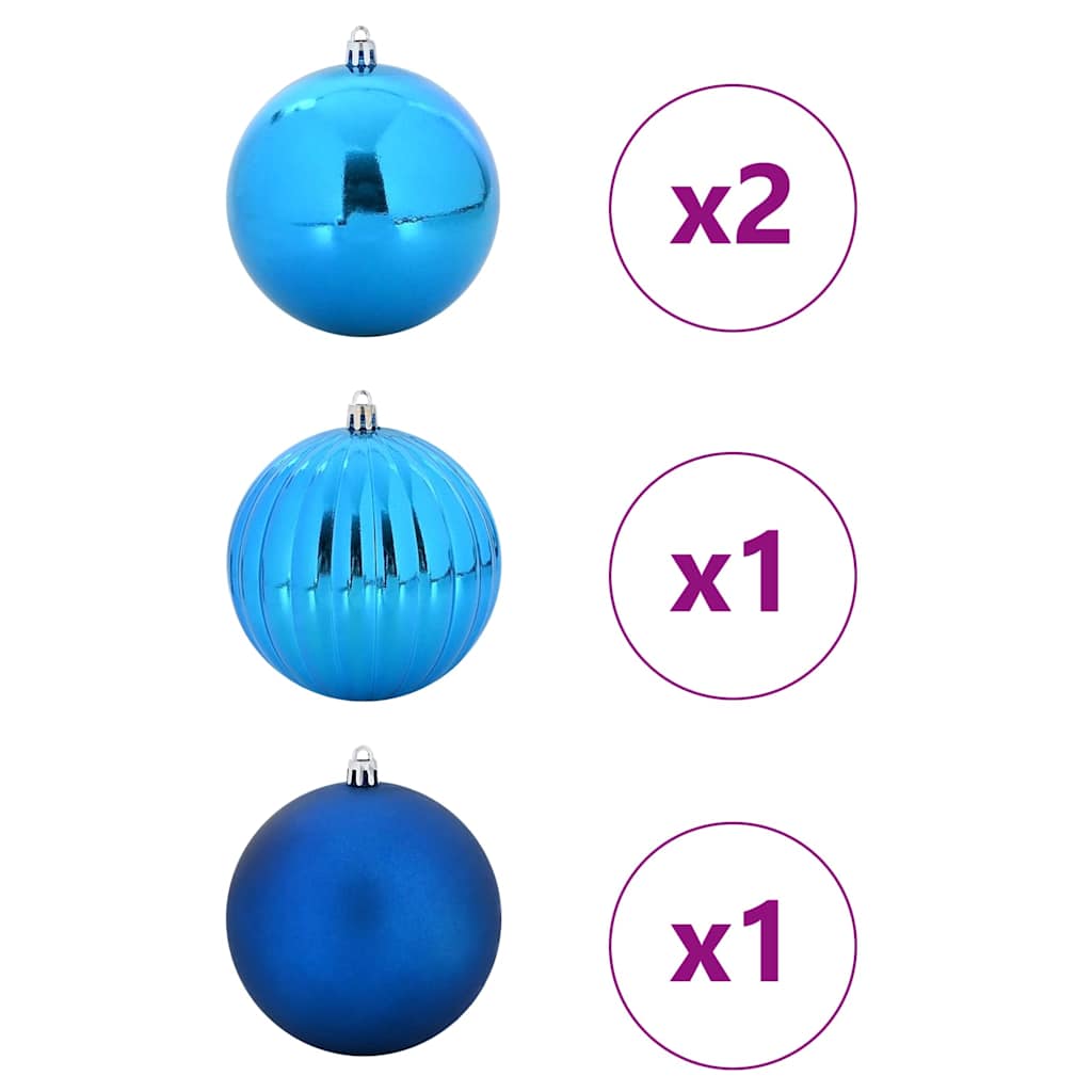 Ensemble de Boules de Noël 4 pcs Bleu - XIOS