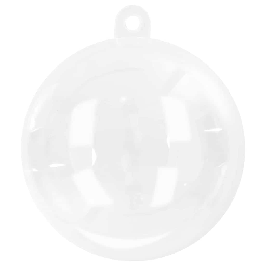 Ensemble de Boules de Noël 100 pc Transparent Ø 10 cm LED - XIOS