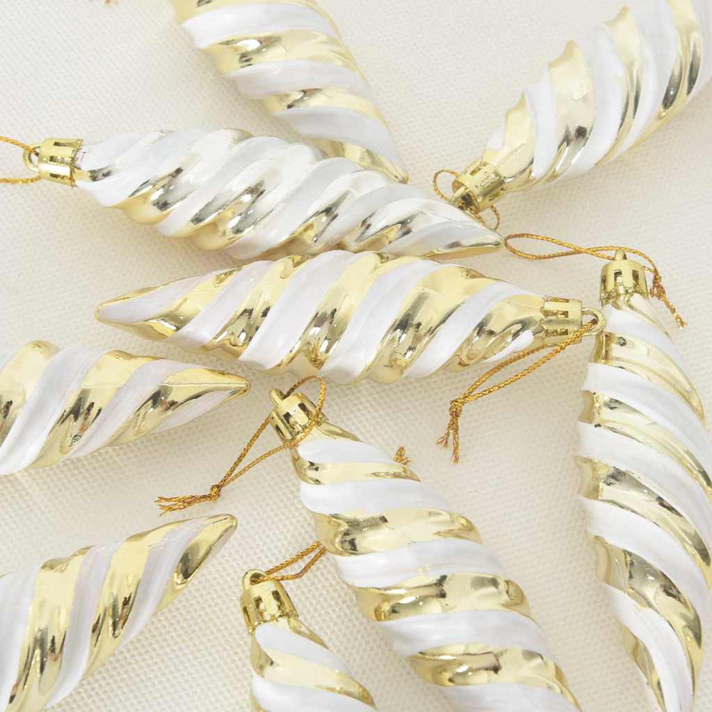 Boule en forme de spirale de Noël 40 pcs Doré Plastique - XIOS