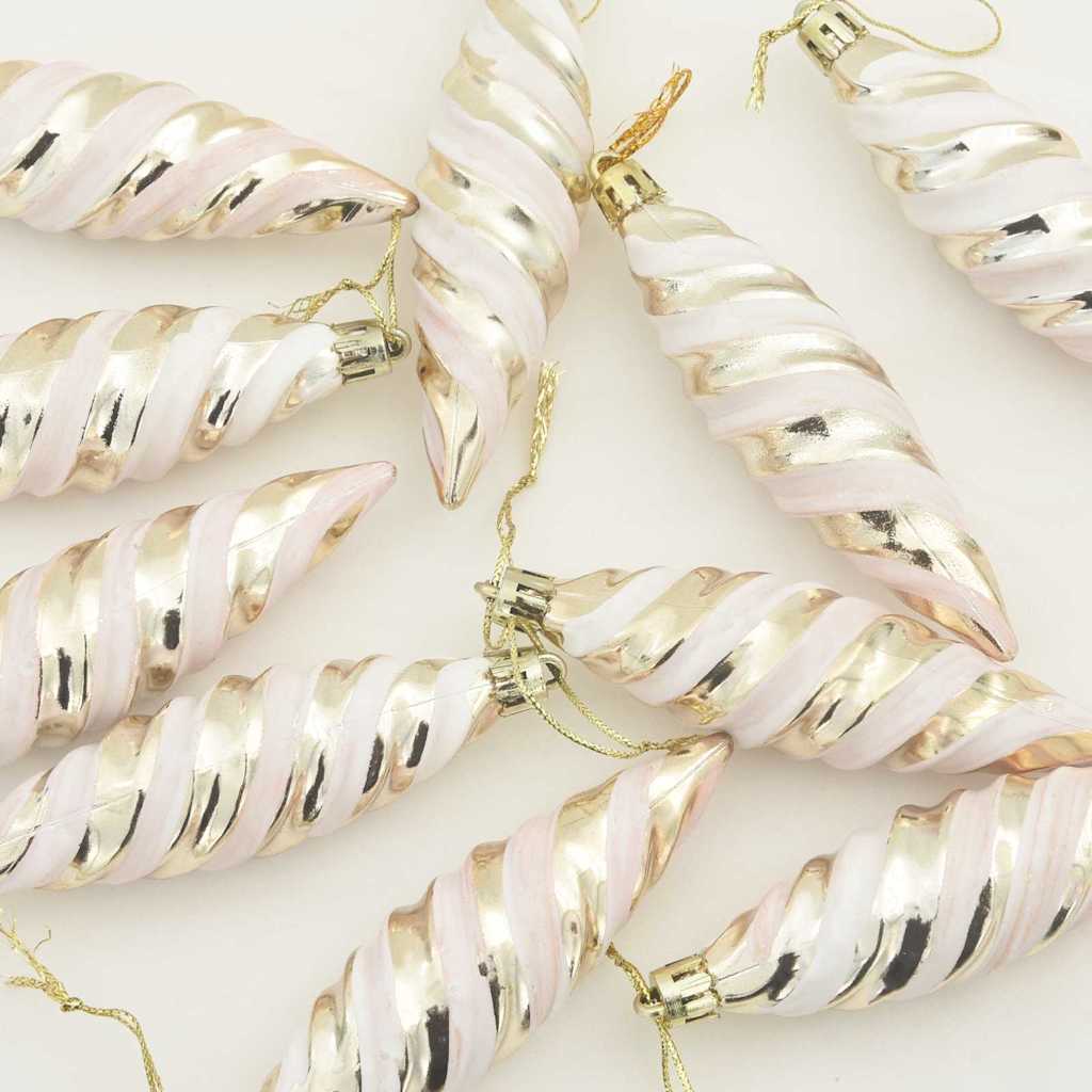 Boule en forme de spirale de Noël 40 pcs Champagne - XIOS