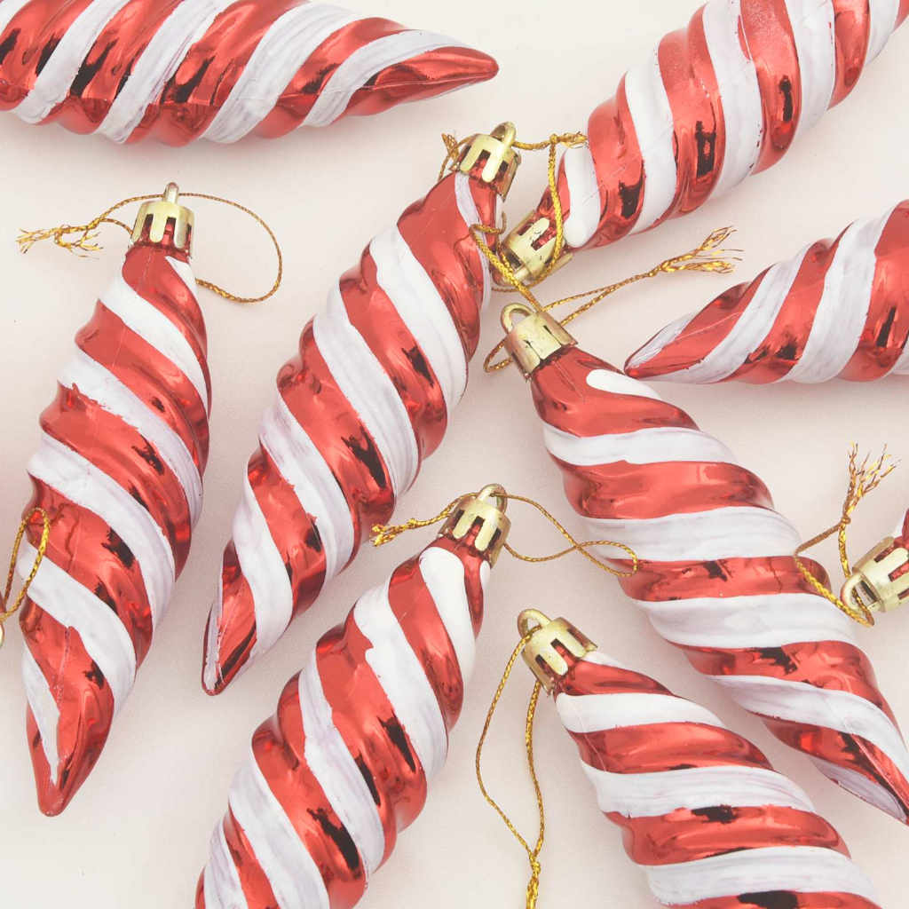 Boule en forme de spirale de Noël 40 pcs Rouge - XIOS