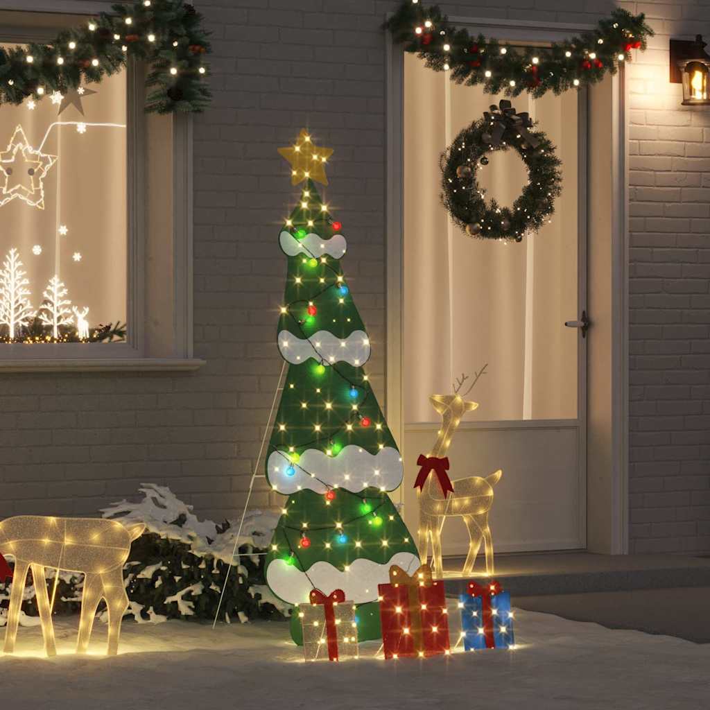 Sapin de Noël lumineux avec 3 boîtes-cadeaux 2D blanc chaud - XIOS