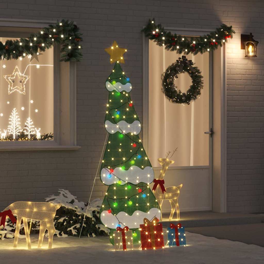 Sapin de Noël lumineux avec 3 boîtes-cadeaux 2D blanc chaud - XIOS