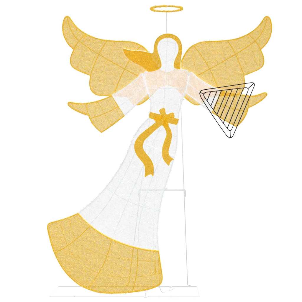 Angle lumineux Blanc chaud 116 x 29 x 158.5 cm Polyester - XIOS