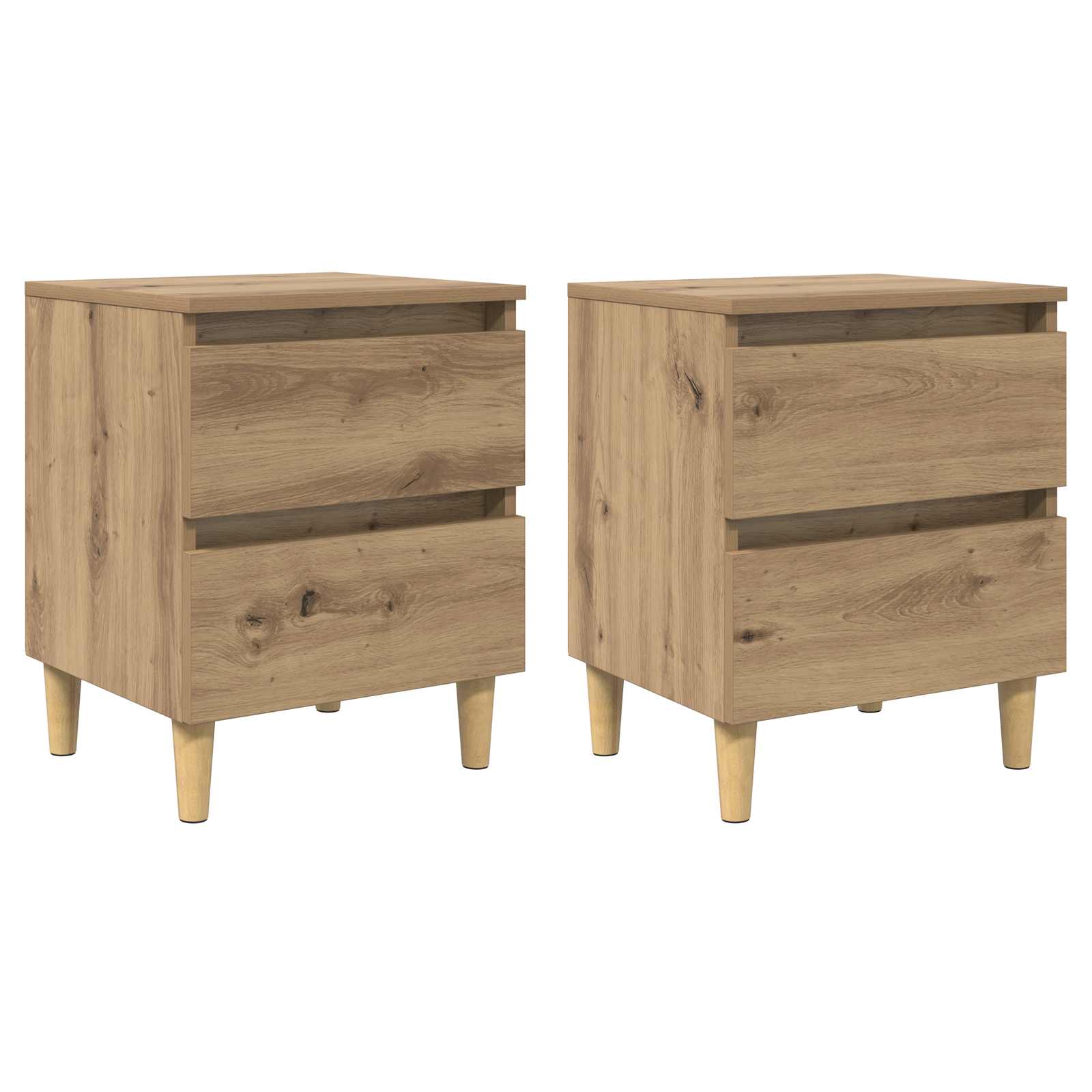 Meubles de lit 2 pcs Chêne artisanal 40 x 35 x 50 cm - XIOS